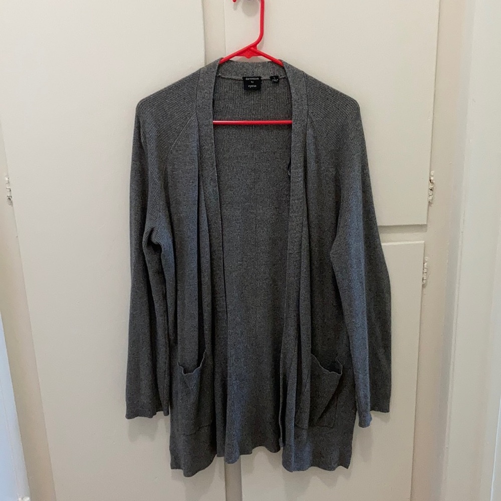 Heather Grey Cardigan